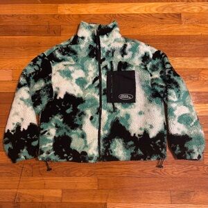 H&M x No Fear multicolor fleece jacket